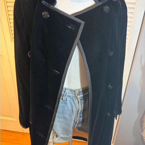 daytons oval room Jackets & Blazers - Elegant Black Velvet Women's Coat